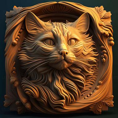 3D model cat (STL)